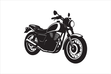 Fototapeta premium Motorcycle Silhouette Victor Art Created with AI Technology 