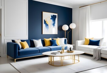 Photo interior modern design room 3d illustration