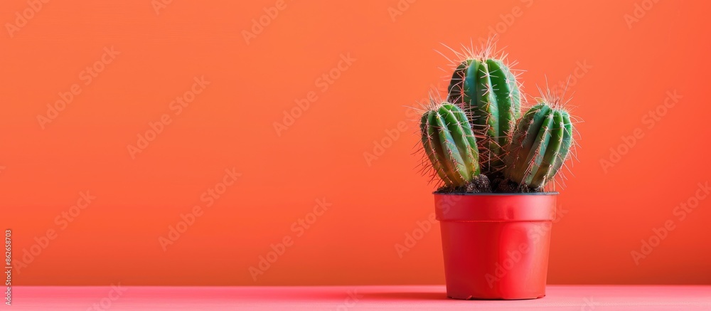 Aufkleber adorable cactus with a creative design ideal for a copy space image.