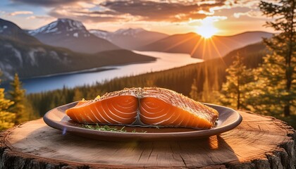 Grilled salmon is delicious.