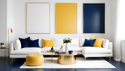 Photo interior modern design room 3d illustration