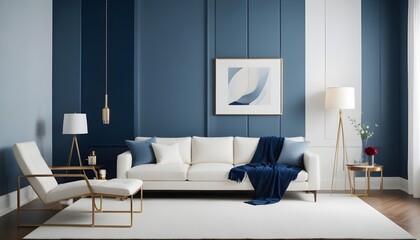 Photo interior modern design room 3d illustration
