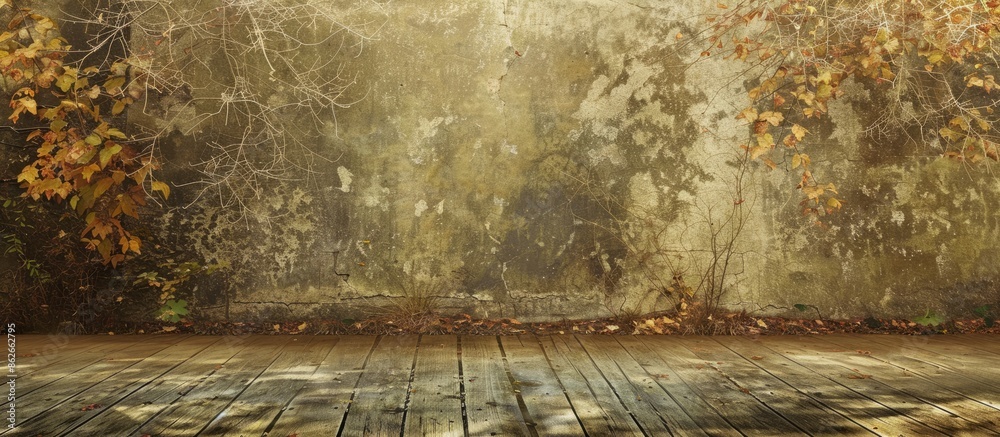Aufkleber present a stunning natural backdrop with ample space for text or images, perfect for product display