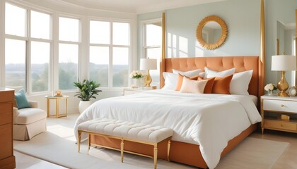 Photo interior modern design room 3d illustration