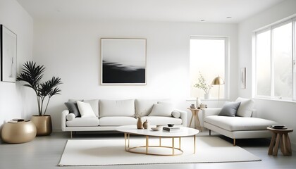 Photo interior modern design room 3d illustration