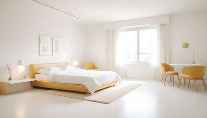 Photo interior modern design room 3d illustration