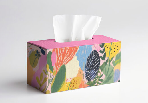 Tissue Box Mockup With Generative AI