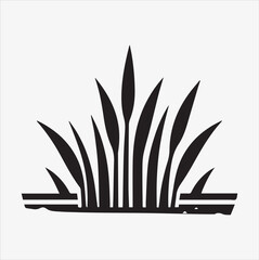 grass vector silhouette illustration