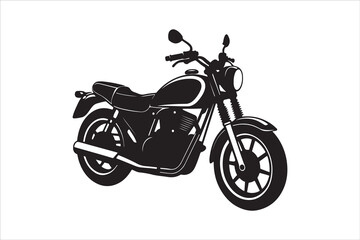 Fototapeta premium Motorcycle Silhouette Victor Art Created with AI Technology 