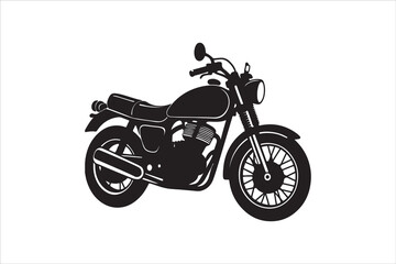Fototapeta premium Motorcycle Silhouette Victor Art Created with AI Technology 