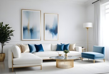 Photo interior modern design room 3d illustration