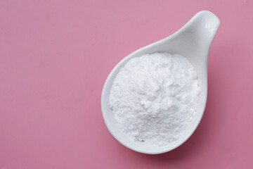 Bowl of baking soda, Sodium bicarbonate powder