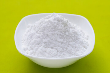 Bowl of baking soda, Sodium bicarbonate powder