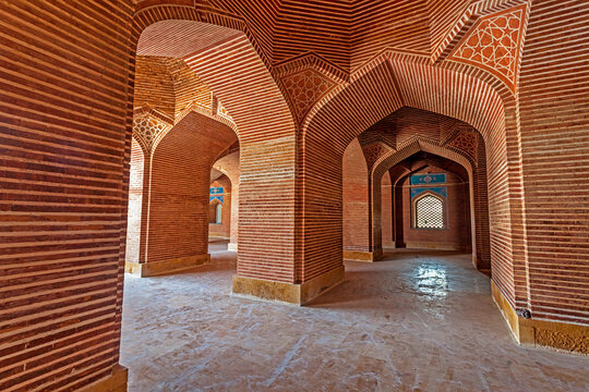 View of Shah Jahan Masjid Thatta, Khairpur, Pakistan.