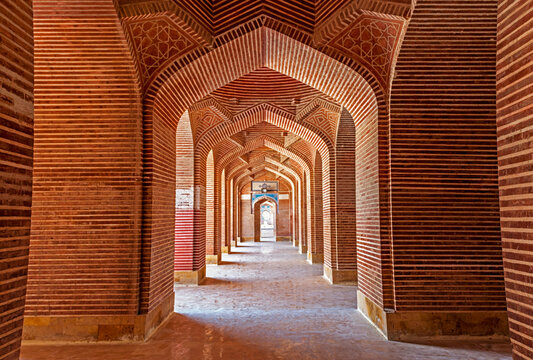 View of Shah Jahan Masjid Thatta, Sindh, Pakistan.