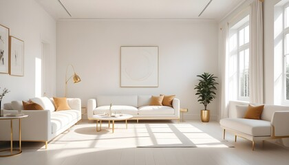 Photo interior modern design room 3d illustration