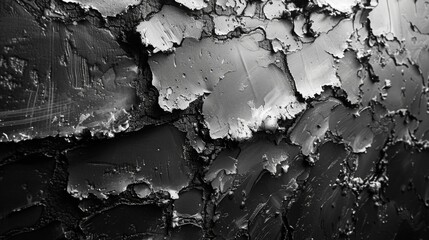 Obraz premium Haunting monochrome textures - a mesmerizing abstract canvas