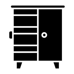 Cupboard glyph icon