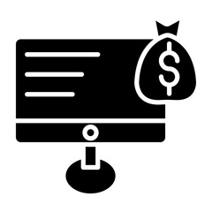 Finance glyph icon