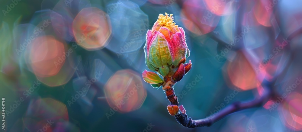 Aufkleber the bud in the background of the copy space image was vibrant and colorful.