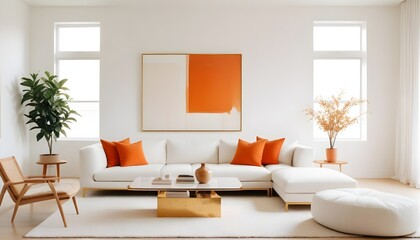 Photo interior modern design room 3d illustration