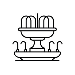 Fountain vector icon