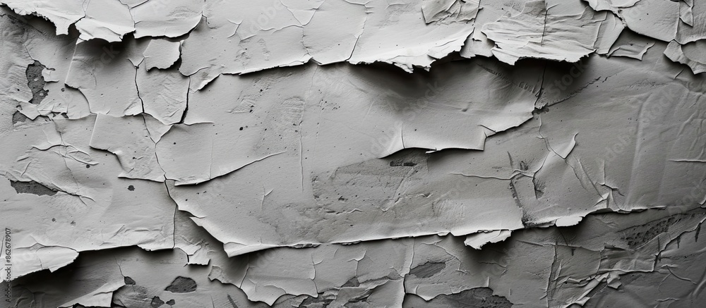 Poster Texture of grey paper with space for adding images. Copy space image. Place for adding text and design