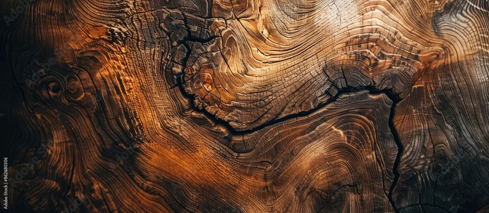 Poster utilize a wooden abstract texture as a natural backdrop or wallpaper design featuring copy space ima