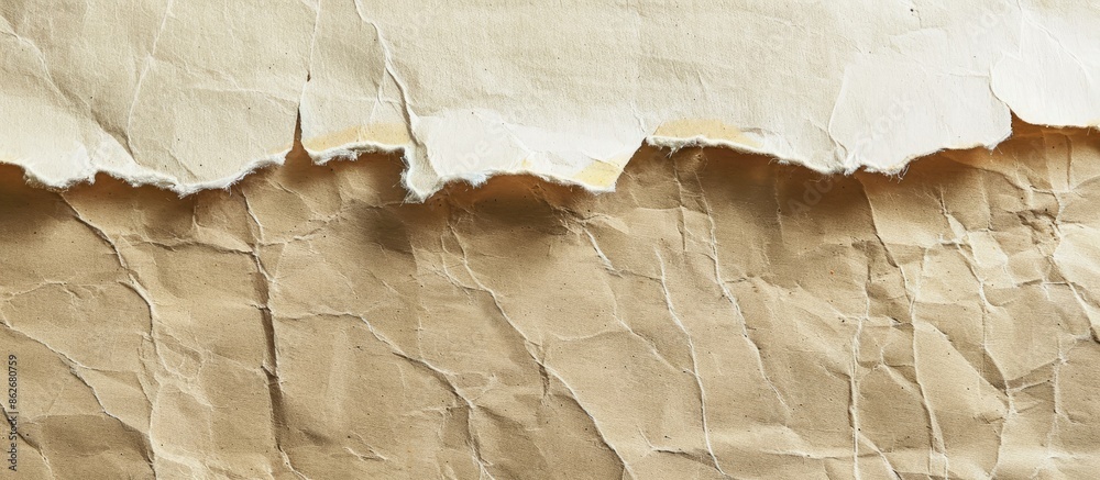 Aufkleber Torn paper with a blank area for you to add your own message in the copy space image.