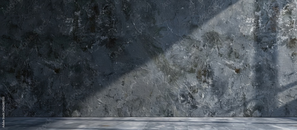Aufkleber textured dark concrete wall background suitable for interior design with copy space image.