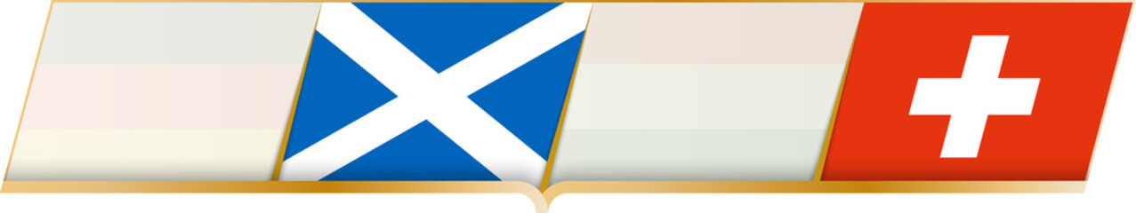 Obraz premium Scotland - Switzerland icon