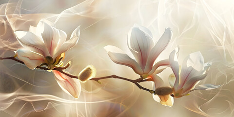 close up of white flower orchid, ai generated.