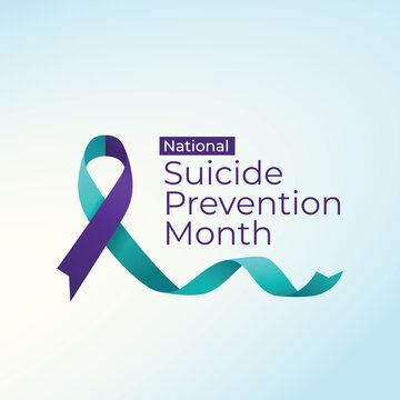 National suicide prevention month design template good for celebration. yellow ribbon design template. flat ribbon design. vector eps 10.
