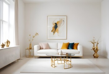 Photo interior modern design room 3d illustration