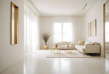 Photo interior modern design room 3d illustration