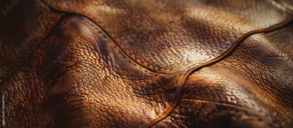 Aufkleber texture of leather in a copy space image.