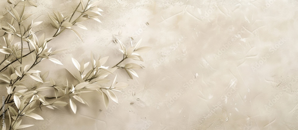 Aufkleber Floral setting ideal for background or wallpaper with ample copy space image.