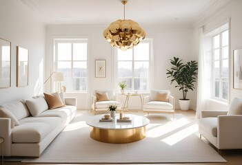 Fototapeta premium Photo interior modern design room 3d illustration