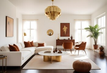 Photo interior modern design room 3d illustration