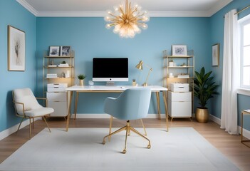 Photo interior modern design room 3d illustration