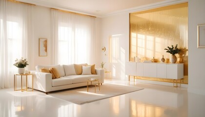 Fototapeta premium Photo interior modern design room 3d illustration