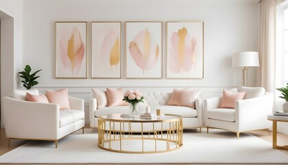 Photo interior modern design room 3d illustration