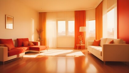 Fototapeta premium Photo interior modern design room 3d illustration