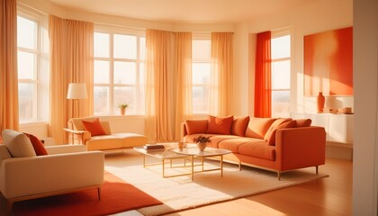 Fototapeta premium Photo interior modern design room 3d illustration