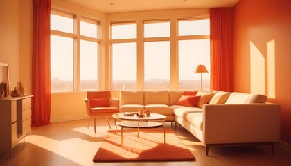 Photo interior modern design room 3d illustration