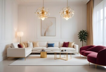 Photo interior modern design room 3d illustration