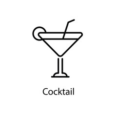 Cocktail vector icon