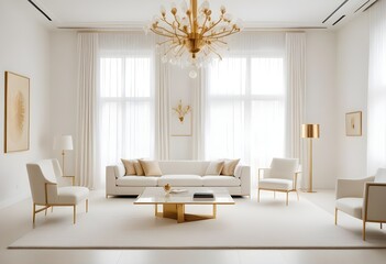 Fototapeta premium Photo interior modern design room 3d illustration