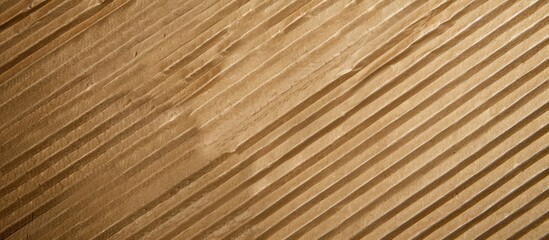 Fototapeta premium Background image of corrugated brown paper with copy space.
