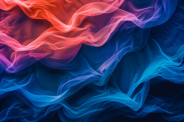 Obraz premium Vibrant layered abstract fabric